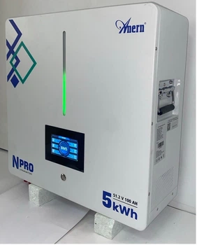 Акумулятор для ДБЖ/інвертора LiFePO4 ANERN AN-LPB-N-48100 (Npro) 51.2V 100Ah 5.12KWh 5120Wh (BMS100) настінна
