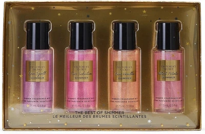 Подарочный набор Victoria's Secret Best of Shimmer Le Meilleur Des Brumes Scintillantes Mists Gift Set, 4х75 мл (197575905349)