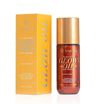 Олія-шиммер для тіла Bogenia Glow Oil Body Shimmer Radiant Bronze 100 мл
