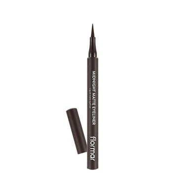 Подводка фломастер для век Flormar Midnight Matte Eyeliner коричневая