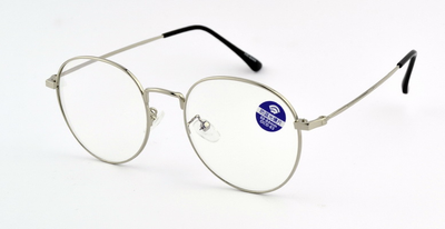 Blue Blocker, UV420 окуляри для комп'ютера Комп'ютерні окуляри 6069 silver прозорі
