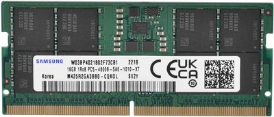 Память для ноутбука SO-DIMM DDR5 16 Gb (4800 MHz) Samsung (M425R2GA3BB0-CQK)