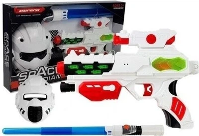 Лазерний пістолет LEAN Toys з маскою та світловим мечем 5086 (5907625589352)