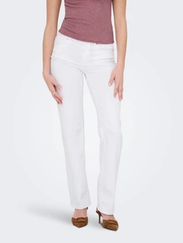 Прямые джинсы Only 11259563 Белый M/30 ONW950