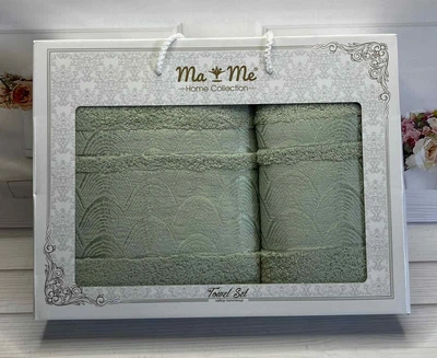 Подарочный набор полотенец Mame Raduga mint