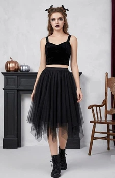 Пишна фатинова спідниця на Хелловін Honey Fashion Accessories XS/S чорний (10-41)