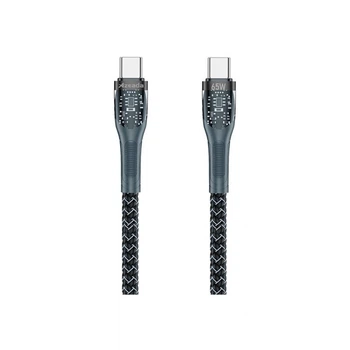 Дата кабель USB-C to USB-C 1.3m Lotto PD-B89CC Black Proda (PD-B89 (C-C)-BK) (352078)