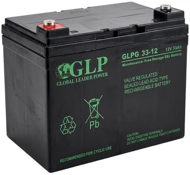 Аккумуляторная батарея GLP VRLA GEL GLPG 33-12 12 V 33 Ah M6 (5902135118665)