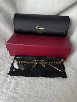 Сенцезащитные женские очки с логотипом Cartier Panthere CT2137S
