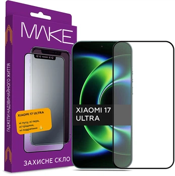 Защитное стекло MAKE для смартфона Xiaomi 17 Ultra (MGF-X17U)
