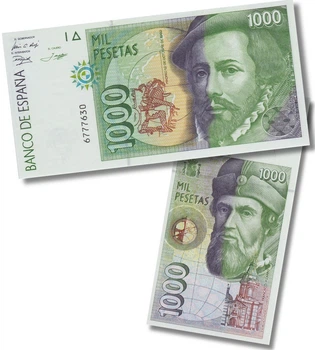 Банкнота 1000 песета Іспанія 1992 рік UNC