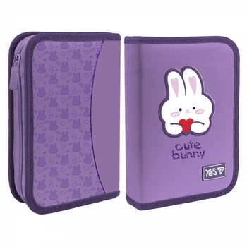 Пенал твердий Yes одинарний з двома клапанами HP-04 Cute Bunny (533740)