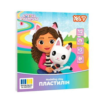 Пластилин Yes Gabby Dollhouse 12 цветов 240 г