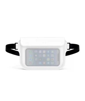 Водонепроникна поясна сумка бананка для смартфона IPX8 GLASS.Co Біла