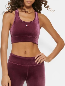 Спортивный топ для фитнеса женский Tommy Hilfiger 742201150 M Бордовый (1160493437)