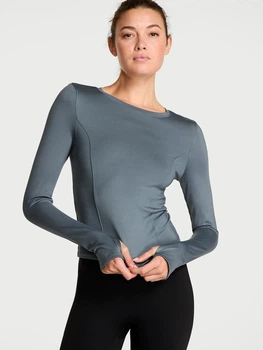 Спортивный лонгслив женский Victoria's Secret 736828737 L Серый (1159864074)