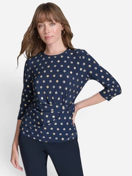 Блузка женская Tommy Hilfiger 605361460 L Синяя (1160537489)