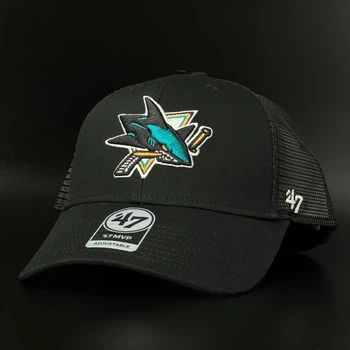 Черная кепка 47 brand NHL San Jose Sharks Branson H-BRANS22CTP-BK