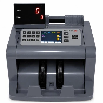 Счётчик купюр HunterTec HX-2500 с UV, MG и IR-проверкой, распознаванием номинала и отображением общей суммы