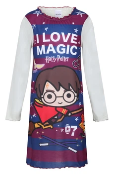 Ночная рубашка Harry Potter, ночнушка для девочки Wizarding World Разноцветный 9-10 лет (140 см) Код: 3006lnt colors HP