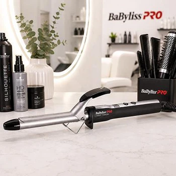 Профессиональная плойка BaByliss PRO Curl-Definer+ 25 мм с электронным управлением для локонов для парикмахеров (5Z+ETT37ZZBAB)