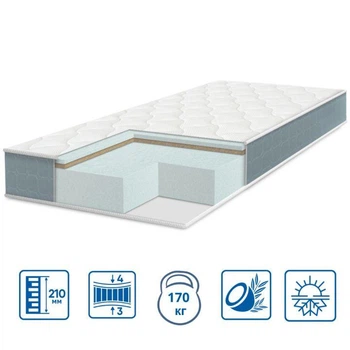 Матрас беспружинный двусторонний Eurosleep PULSON BIO