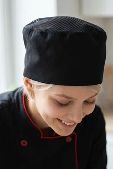 Шапка таблетка поварская с сеткой Т-01 резинка котон - Форма повара (2676126300-56-62)