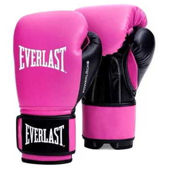 Боксерские перчатки Everlast Powerlock OG Boxing Glove Hook & Loop (P00004005-PK-BK) Pink/Black 10 унций