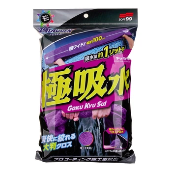 Микрофибра для сушки автомобиля SOFT99 ALAUNEN KAISER ACTION Soft Drying Cloth 02903, 100×15 см, Япония