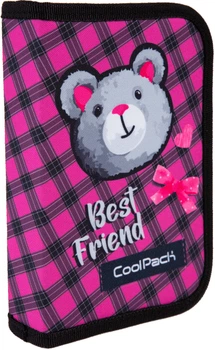 Пенал на молнии пустой СoolPack Clipper Buddy с органайзером для ручек 20x14x3 см (F076959)