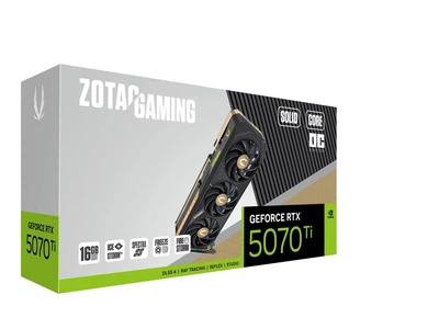 Видеокарта GeForce RTX 5070 Ti 16GB Zotac Solid Core OC (ZT-B50710J2-10P)