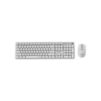 Комплект Gembird Silent Key Pro Business Wireless White (KBS-WMS-01-W-CYRL) GEMBIRD KBS-WMS-01-W-CYRL 1059163