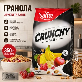 Гранола Sante Crunchy Fruit з фруктами 350г
