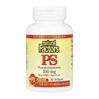 Фосфатидилсерин Natural Factors 100 мг 30 капсул для поддержки здоровья мозга