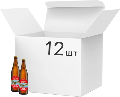 Упаковка пива Опілля Віденське светлое фильтрованное 4.1% 0.5 л x 12 шт (4820158674917)