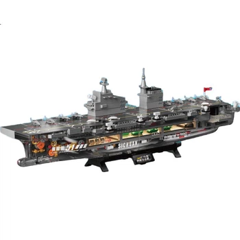 Конструктор TOP TOY Тяжёлая техника Великой державы Десантный корабль типа 076 1823 детали (TC1222)