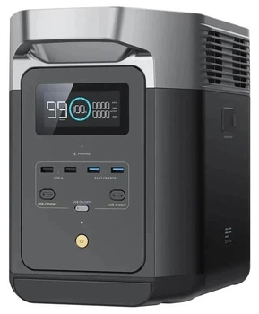 Портативная зарядная станция EcoFlow DELTA 2 EU / 1800 Вт / 1024 Вт⋅ч / LiFePO4 с дисплеем для дома, квартиры. Электростанция высокой мощности для автономного питания