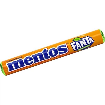 Жувальне драже Mentos Fanta зі смаком апельсина 37 г (87366112)