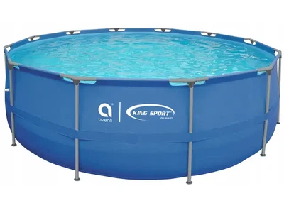 Бассейн каркасный Avenli King Sport 366×76 см (фильтрационный насос, картриджный фильтр, подстилка под бассейн, тент, плавающий дозатор химии, ремонтный комплект)