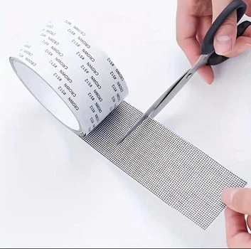 Скотч для ремонта москитной сетки (2м*50 мм) Серый