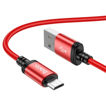 Кабель USB Hoco X89 Wind Micro 2.4A М'ята упаковка Червоний