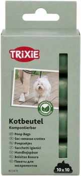 Пакети для фекалій Trixie для собак біорозкладні 10шт по 10 пакетів, 23476