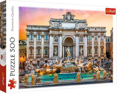 Puzzle Trefl Fontanna di Trevi Rzym 500 elementów (5900511372922)