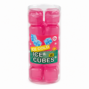 Многоразовые охлаждающие кубики для напитков Ice Cold Ice Cubes 18 шт Розовый