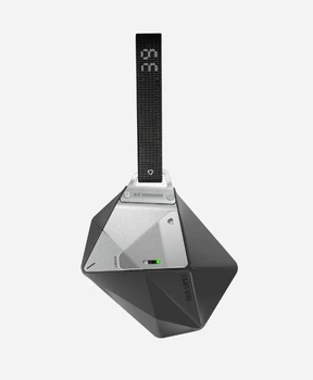 Чехол для AirPods Pro 3 Aulumu A39 Geometric Case с замком и ремешком Черный