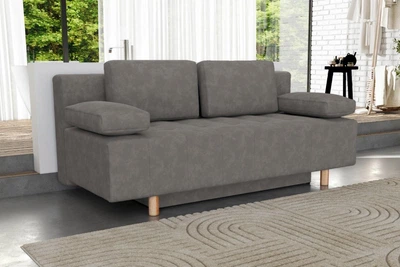 Прямий диван MÜNGER Sofa Bequem 192x92x80, з механізмом єврокнижка, з оббивкою з тканини Аляска 05