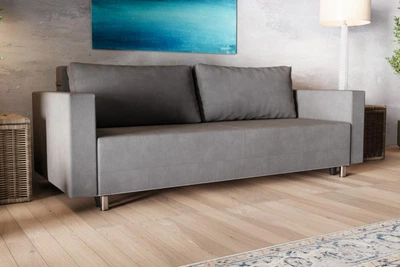 Прямий диван MÜNGER Sofa Ruhe 220x87x75, з механізмом єврокнижка, з оббивкою з тканини Mars 14