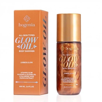 Олія-шиммер для тіла Bogenia Glow Oil Body Shimmer 100 мл BG462 № 03 Amber Glow