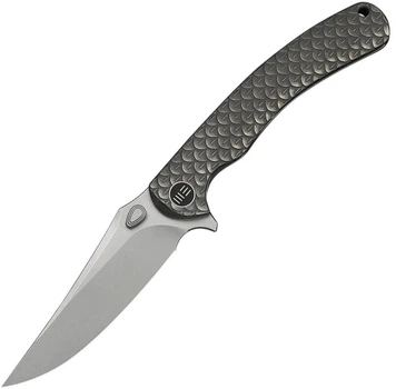Нож складной туристический Weknife Dracarys 9.1 см Böhler M390 / 6AL4V Серый (WE25061B-1)