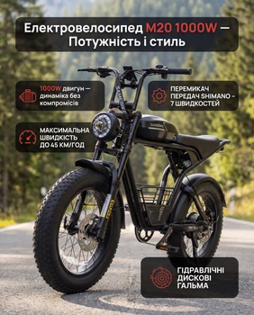 Велосипед электрический мощный электро фетбайк велосипед для взрослых fatbike с дисплеем фарой на аккумуляторе с крыльями мощной рамой горный мужской для города села бездорожья Shimano 1000W 18Ah M20 Samebike Черный 73887
